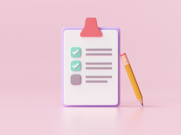 White,Clipboard,With,Checklist,On,Pink,Background.,3d,Render,Illustration. | Copywriting Tips for Businesses | | Site Hu