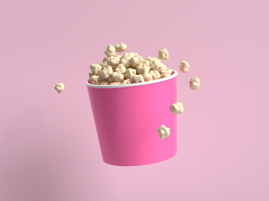 Abstract,Cartoon,Style,Popcorn,Bucket,3d,Rendering | Post-Pandemic Digital Marketing | | Site Hub