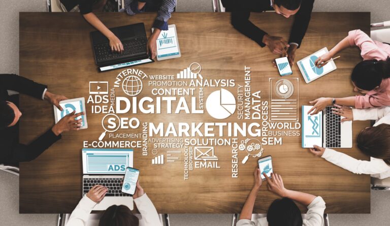 Digital,Marketing,Technology,Solution,For,Online,Business,Concept,-,Graphic | Cybersecurity Marketing | | Site Hub