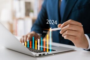 Businessman,Analyzes,Profitability,Of,Working,Companies,With,Digital,Augmented,Reality | Cybersecurity Marketing Trends