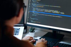 Young,Asian,Woman,,Developer,Programmer,,Software,Engineer,,It,Support,,Wearing | SMARTsites in Cybersecurity Web Develo