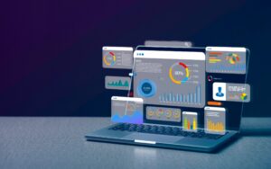 Computer,Laptop,And,Dashboard,For,Data,Business,Analysis,And,Data | Data-Driven Cybersecurity Marketing | | Site Hub