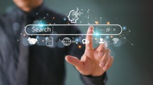 Seo,Search,Engine,Optimization,Concept.,Businessman,Touch,Ai,,Seo,Icon | Generative Engine Optimization | | Site Hub