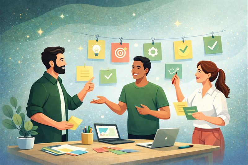 Team collaboration illustration