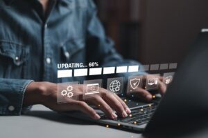 Website owner checking PHP version for a security update